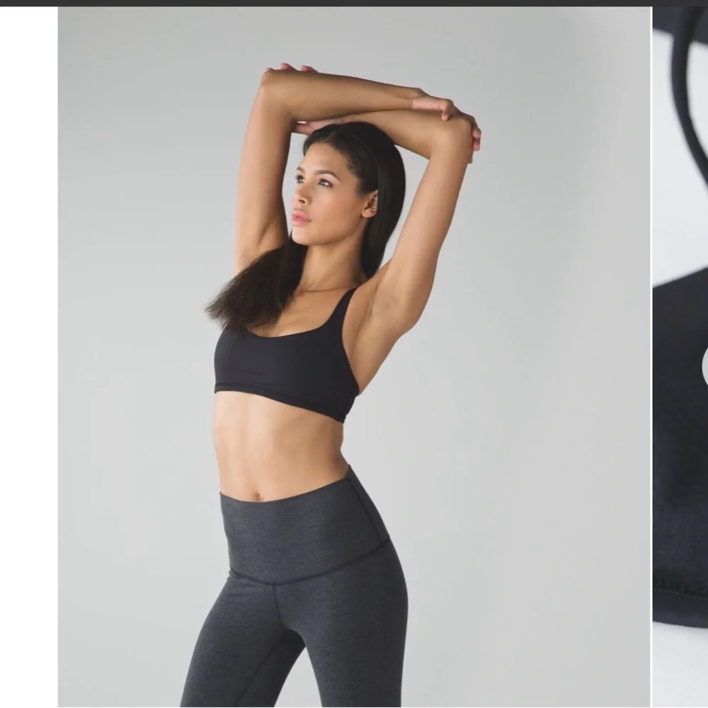lululemon athletica Free to Be Black Sports Bra - Picture 4 of 7